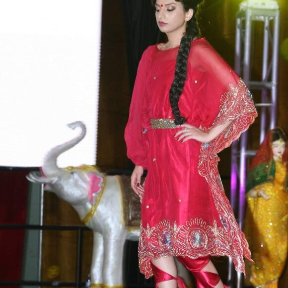 Runway Chiffon Trendy Suit - Picture 2 of 4